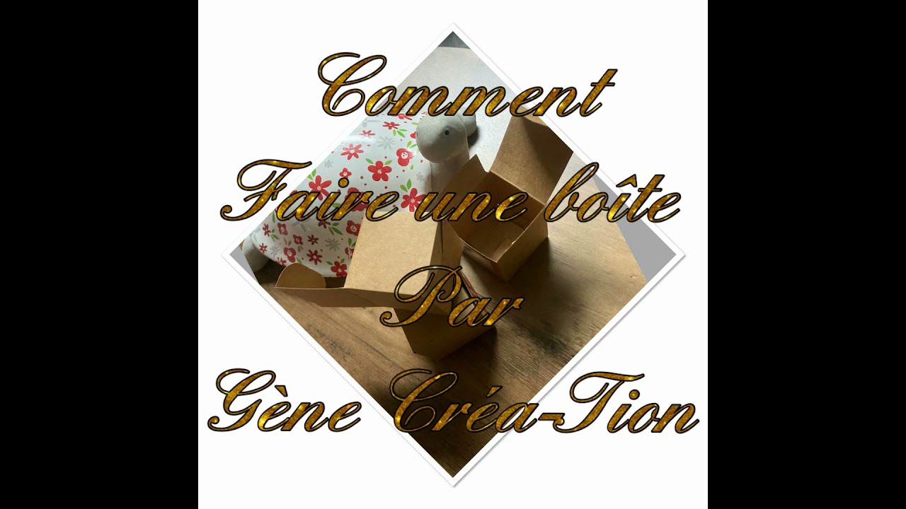 COMMENT FAIRE UNE BOITE carré de 5/5 cm