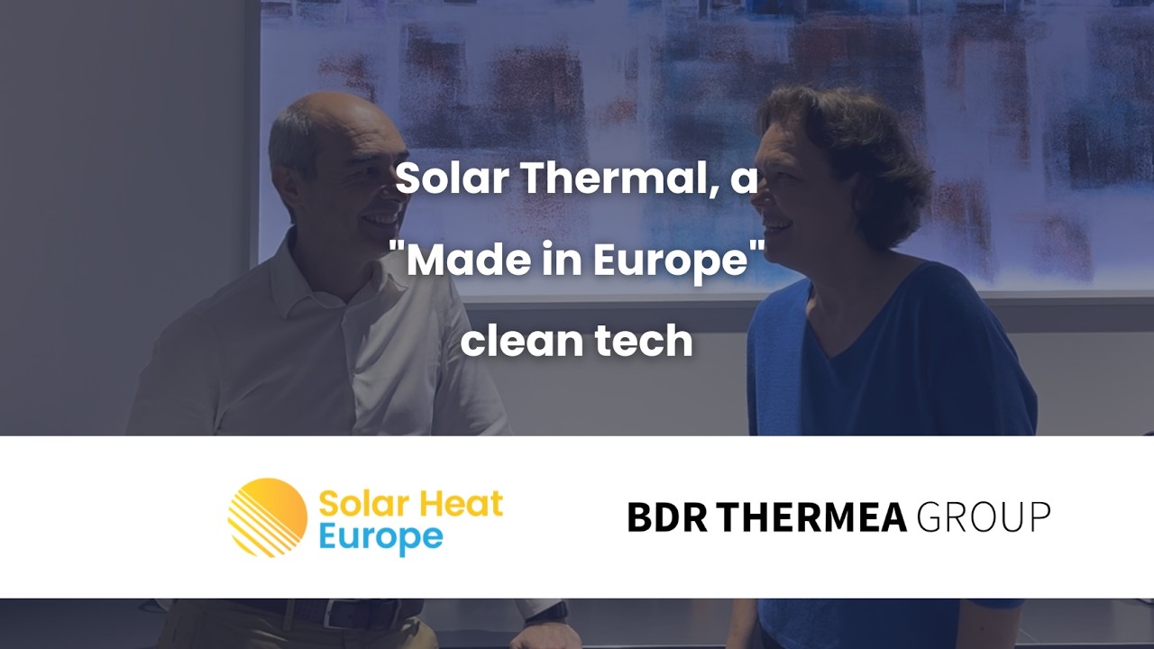 “Solar thermal, a made in Europe clean tech”: Oleguer Fuertes, BDR THERMEA GROUP