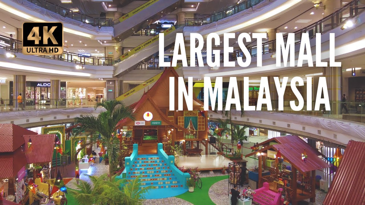 Largest Mall In Malaysia During Covid Lockdown (1 Utama Tour) - 4K Walking Tour