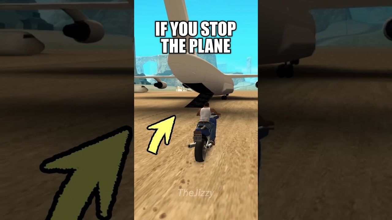 Если вы ОСТАНОВИТЕ САМОЛЁТ в миссии &laquo;Безбилетник&raquo;? 🤔 #gta #gtasanandreas #секреты