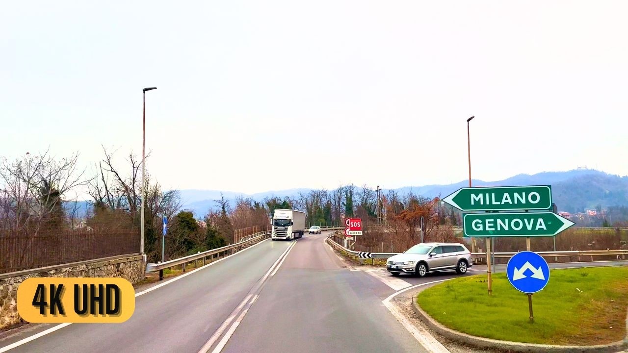 Winter Trucking in Italy: Novi Ligure to Lomazzo | 4K 60fps POV Drive