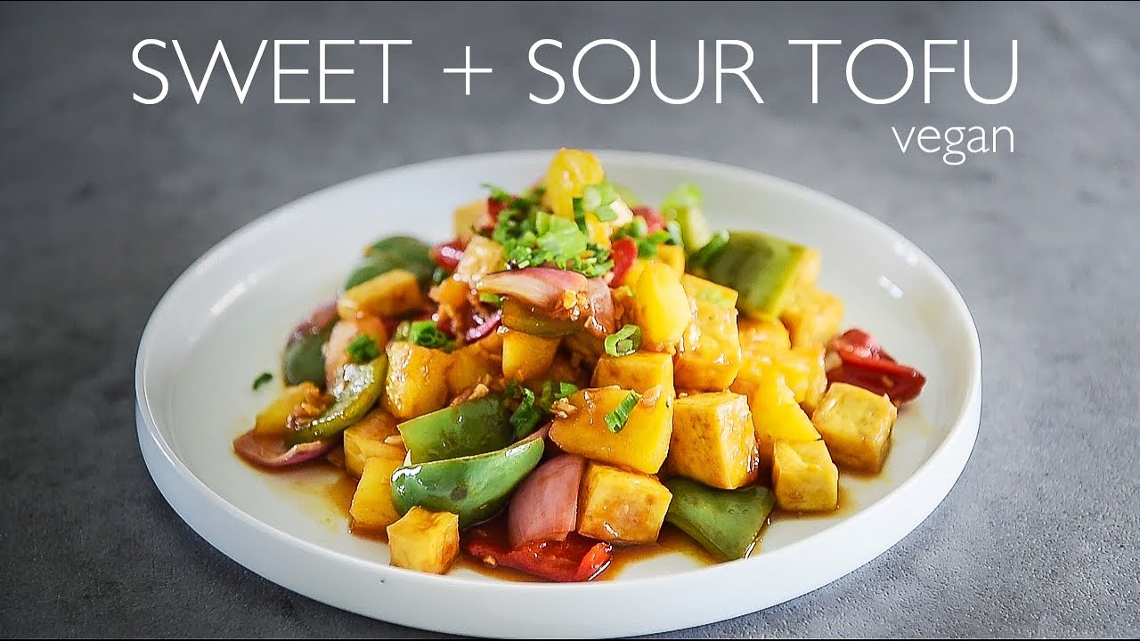 EASY Sweet Sour Tofu Recipe better than TAKEOUT!