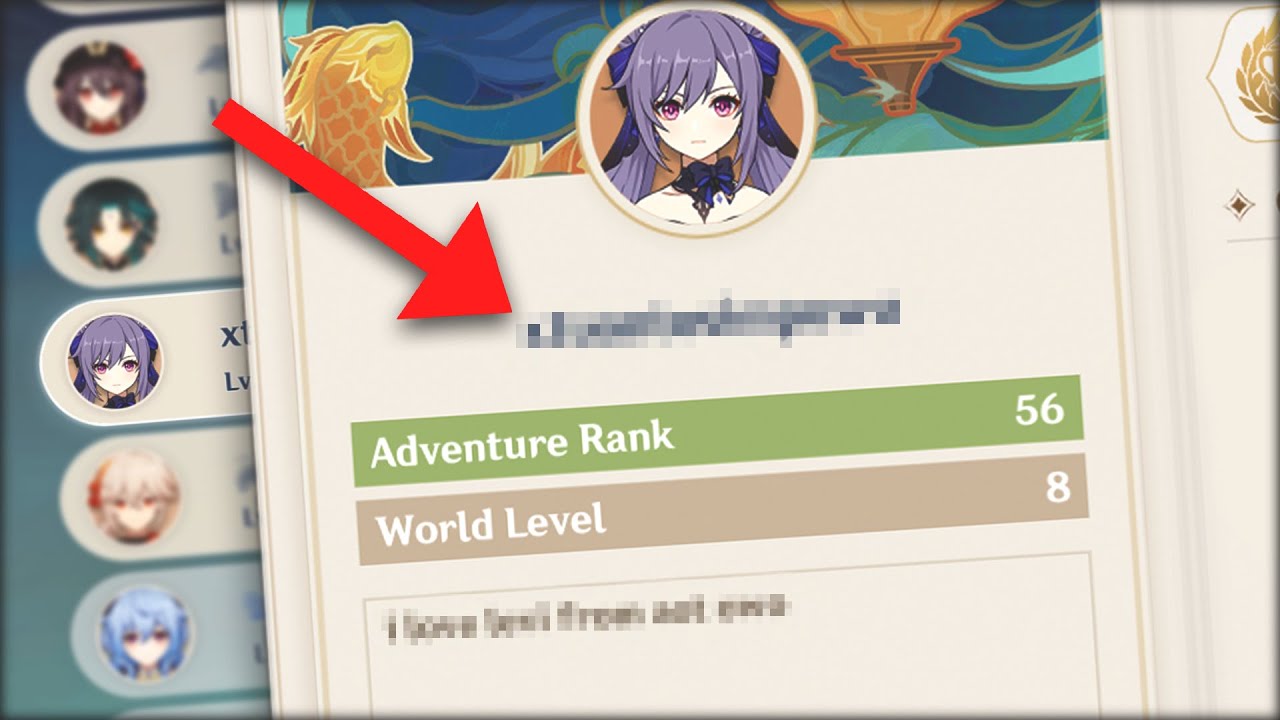 he changed his genshin name to this...