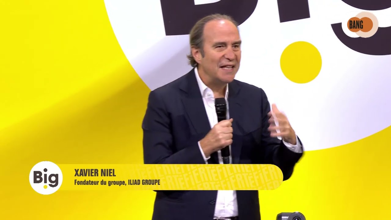 Xavier NIEL, Président-Directeur général de ILIAD GROUPE sur le Bang à BIG 2023
