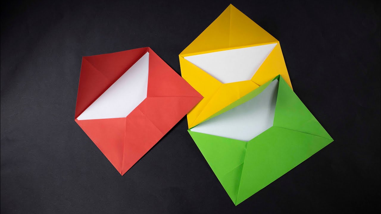 Как сделать бумажный конверт? - Конверт оригами своими руками (просто)