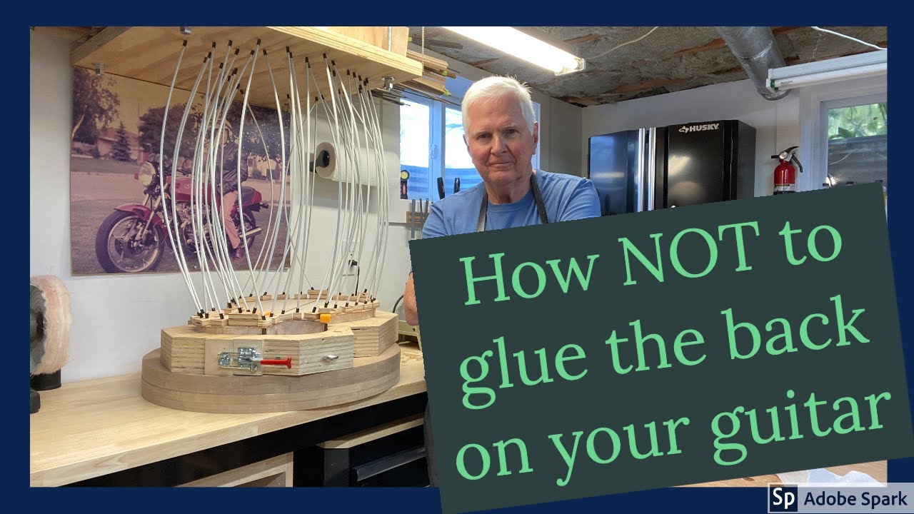How not to glue the back on your guitar