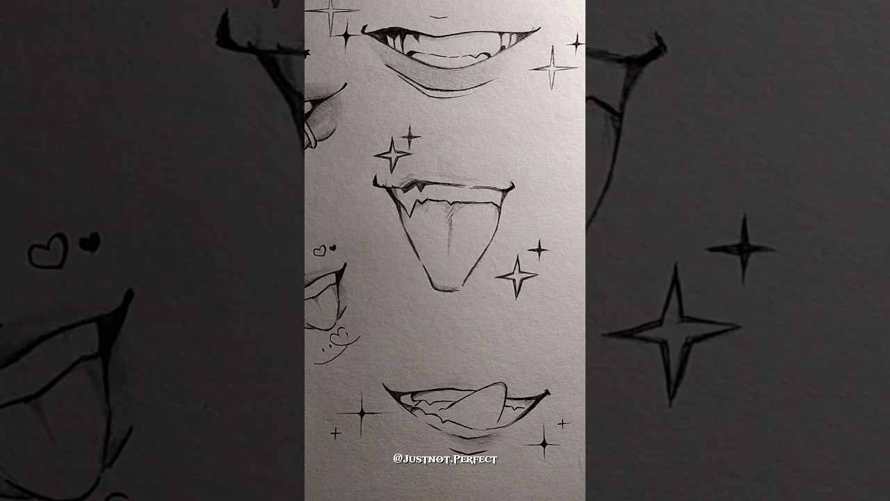 How to draw anime mouth ✨ #shorts #howtodraw #art #anime #drawing #tutorial