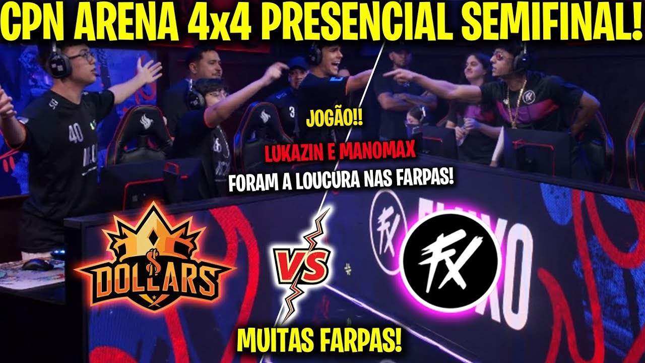 DOLLARS vs FLUXO - LUKAZIN E MANOMAX FICARAM MALUCOS! MUITAS FARPAS - SEMIFINAL CPN ARENA RETRO 2024