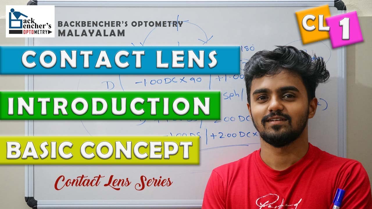 Contact Lens Basic Concepts Overview | Base curve, Diameter, Power, Optic zone diameter | Malayalam
