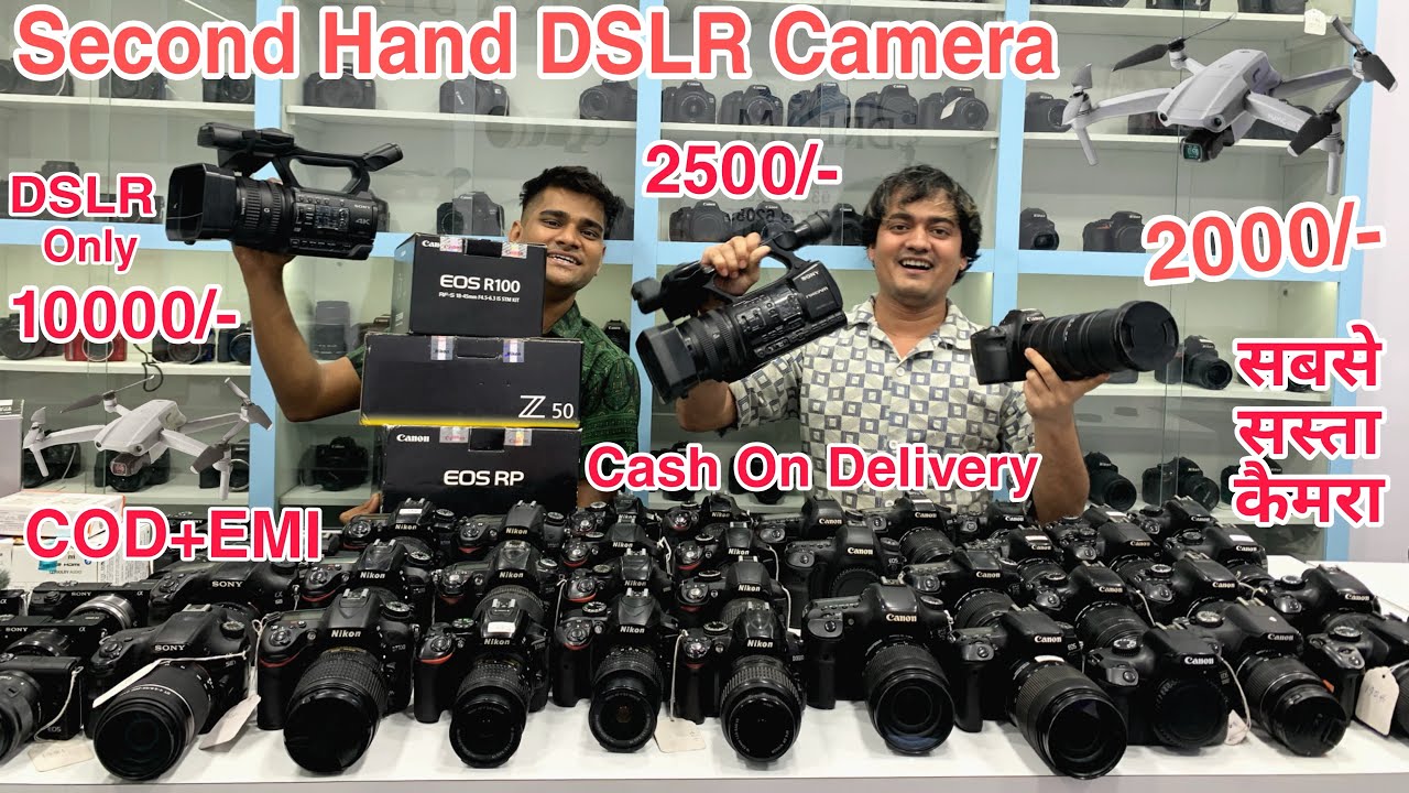 सिर्फ़ 2500/- Drone 🔥Dslr Canon 200d , M50 , Nikon D5600 , D7500 , Z7 , Z6 , Sony NX200 , 4k Camera