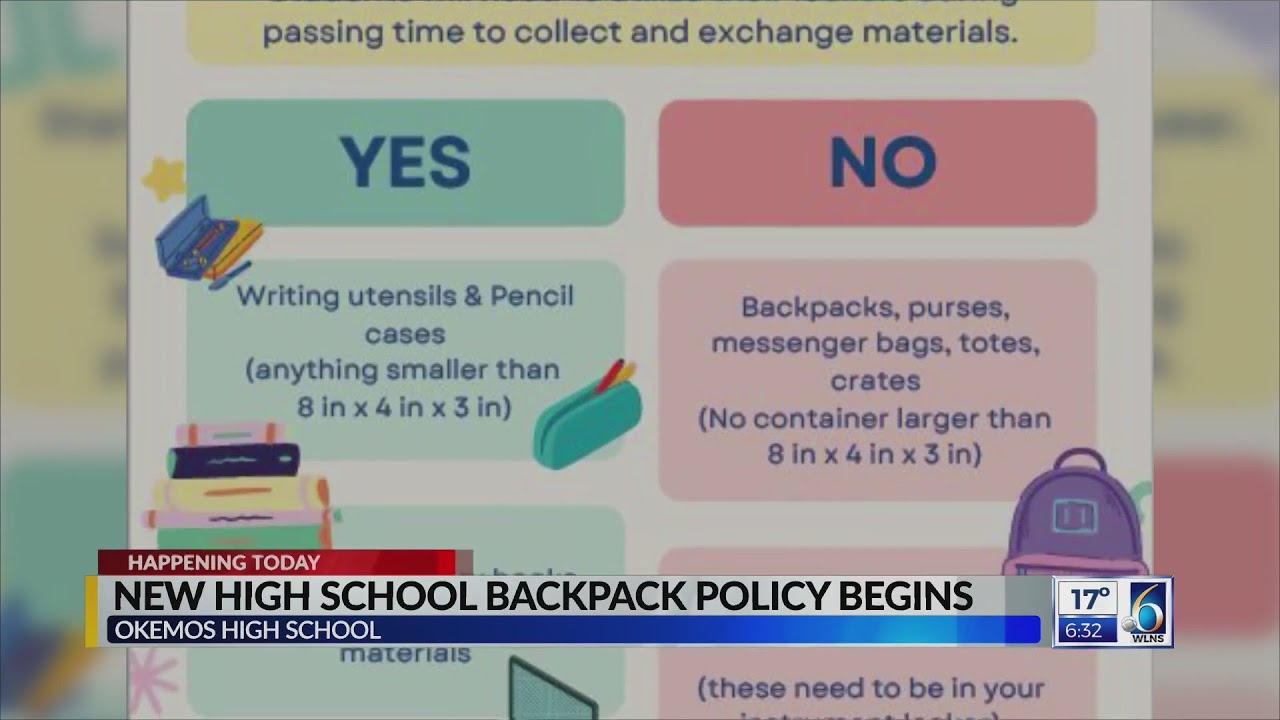 New Okemos High School Backpack Policy Begins