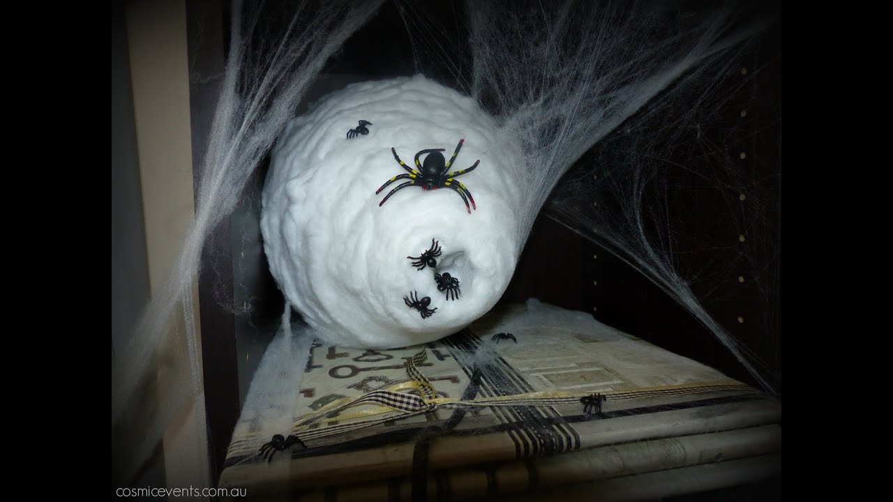 How to Make a Spiders' Nest | Halloween Tutorial 2015 DIY Decorating on a budget