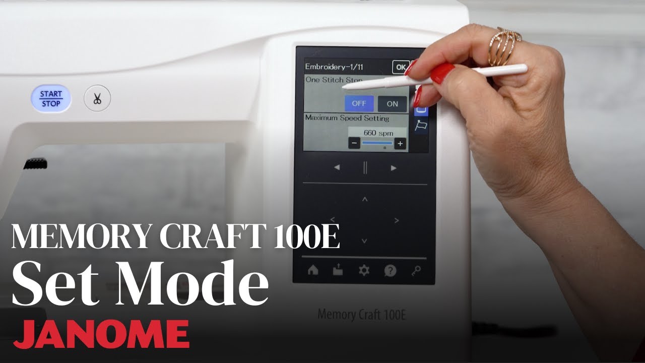 Set Mode on the Memory Craft 100E