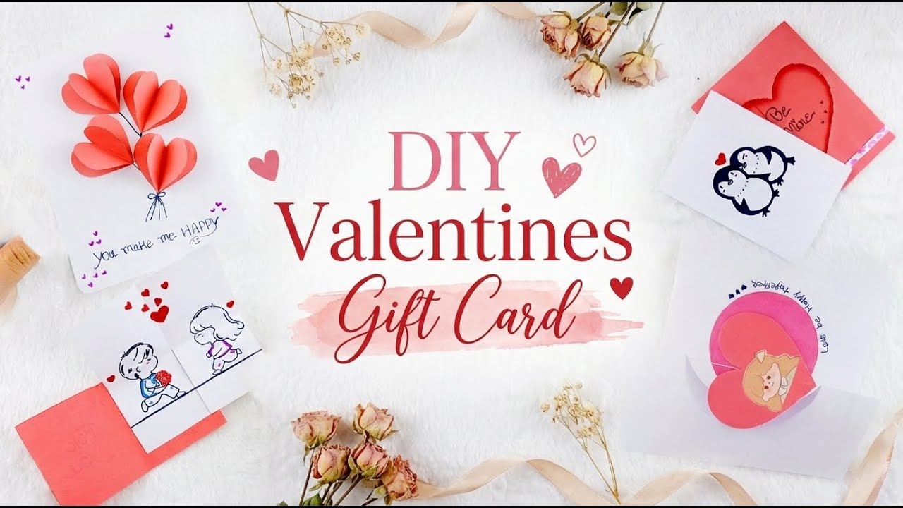 DIY Valentines Day Gift Card Idea | DIY Mini Paper Gift Card | Easy Craft With Paper