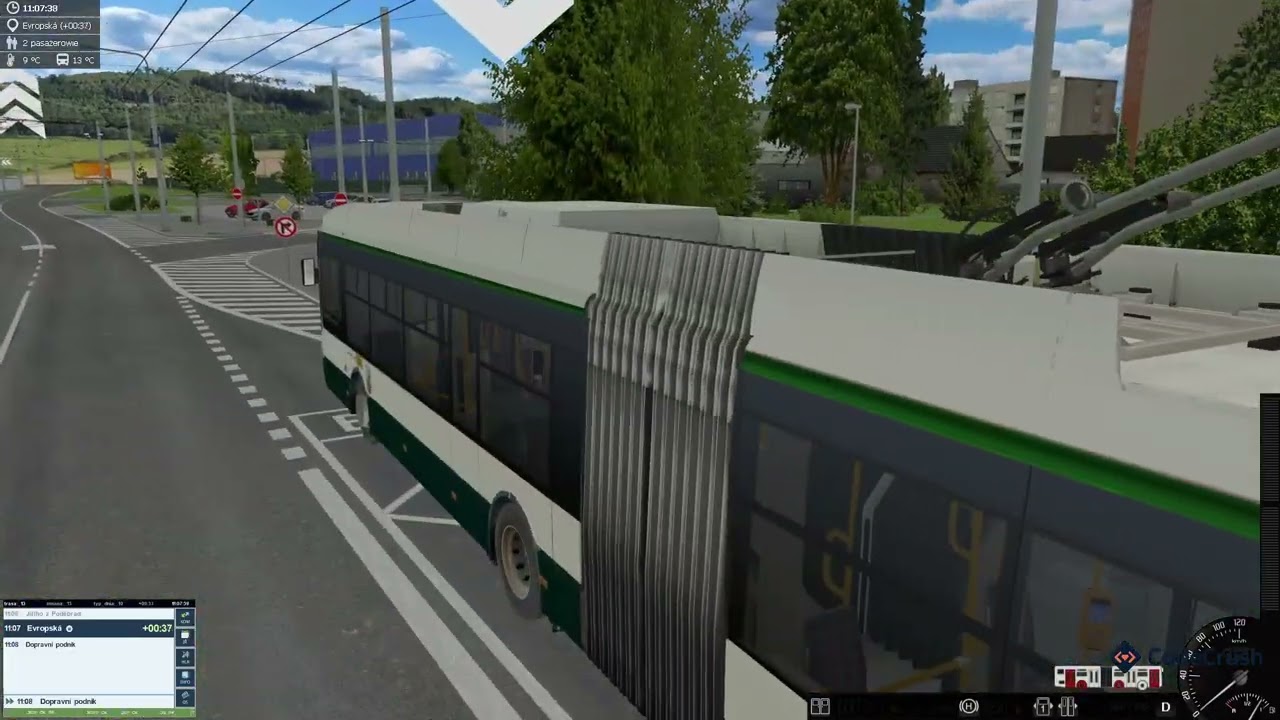 Simt Simulator lina 13 Hlavní nádraží-Dopravní podnik-Hlavní nádraží-
