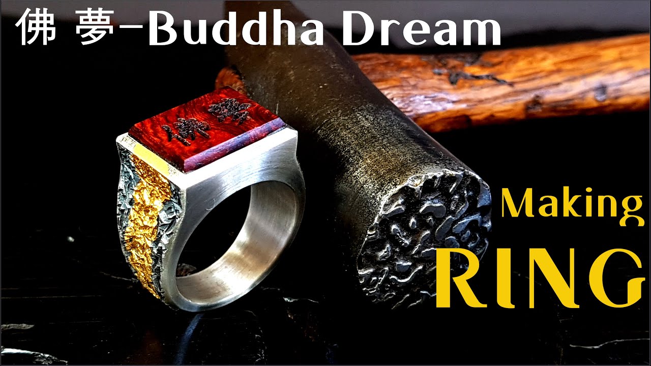 [Создание кольца] Dream 夢 Мечта Будды / 수제 은반지 만들기
