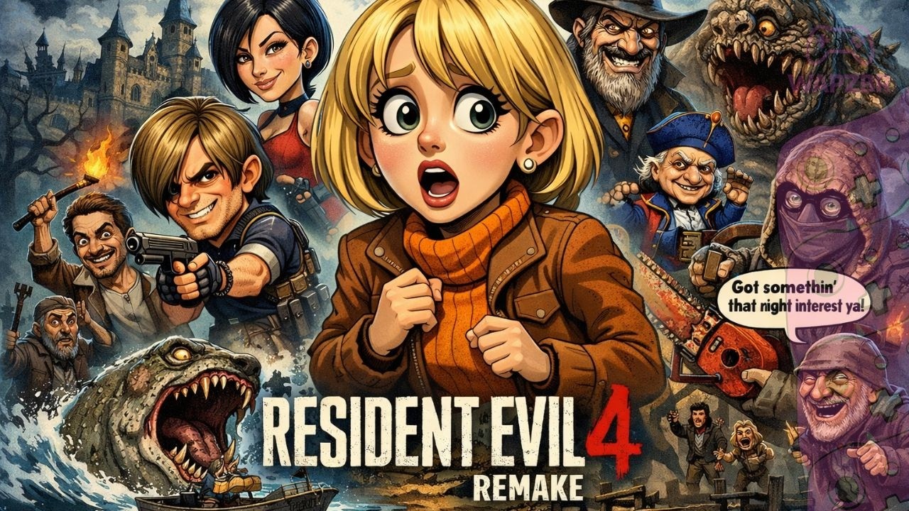 RESIDENT EVIEL 4 REMAKE - FUGINDO DA IGREJ, PONTO DE EXTRAÇÃO E ASHLEY TRANQUILA