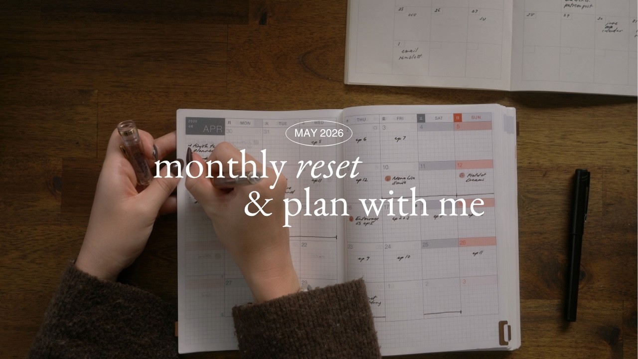May plan with me & monthly reset ✸ small business goal setting