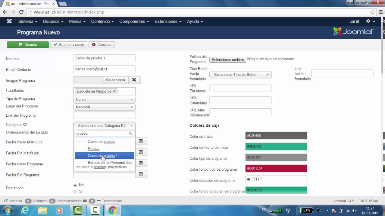 C&oacute;mo crear un programa