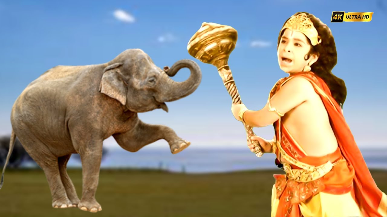 বনের ঐরাবত এবং হনুমানের মধ্যে এক বিরাট যুদ্ধ সংঘটিত হয় | Mahabali Hanuman | মহাবলী হনুমান #ramayan