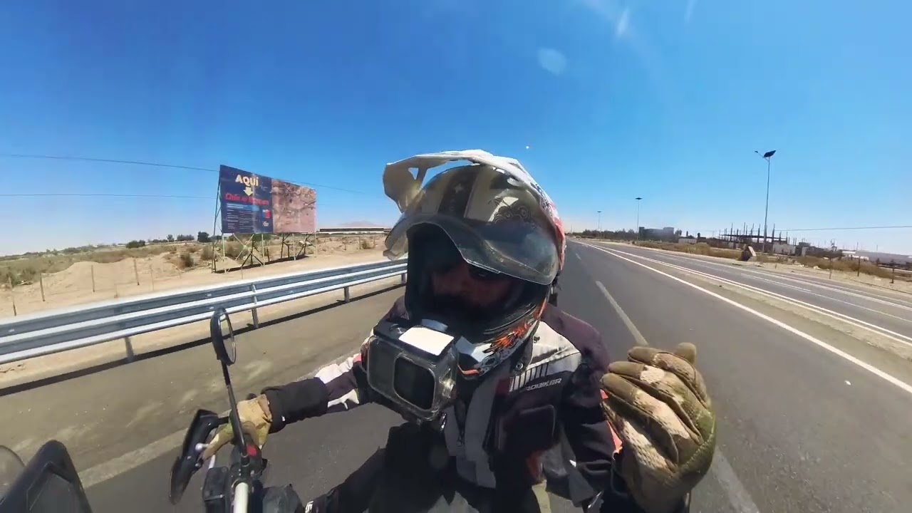 Chile on a motorcycle - from Calama to Antofagasta 01