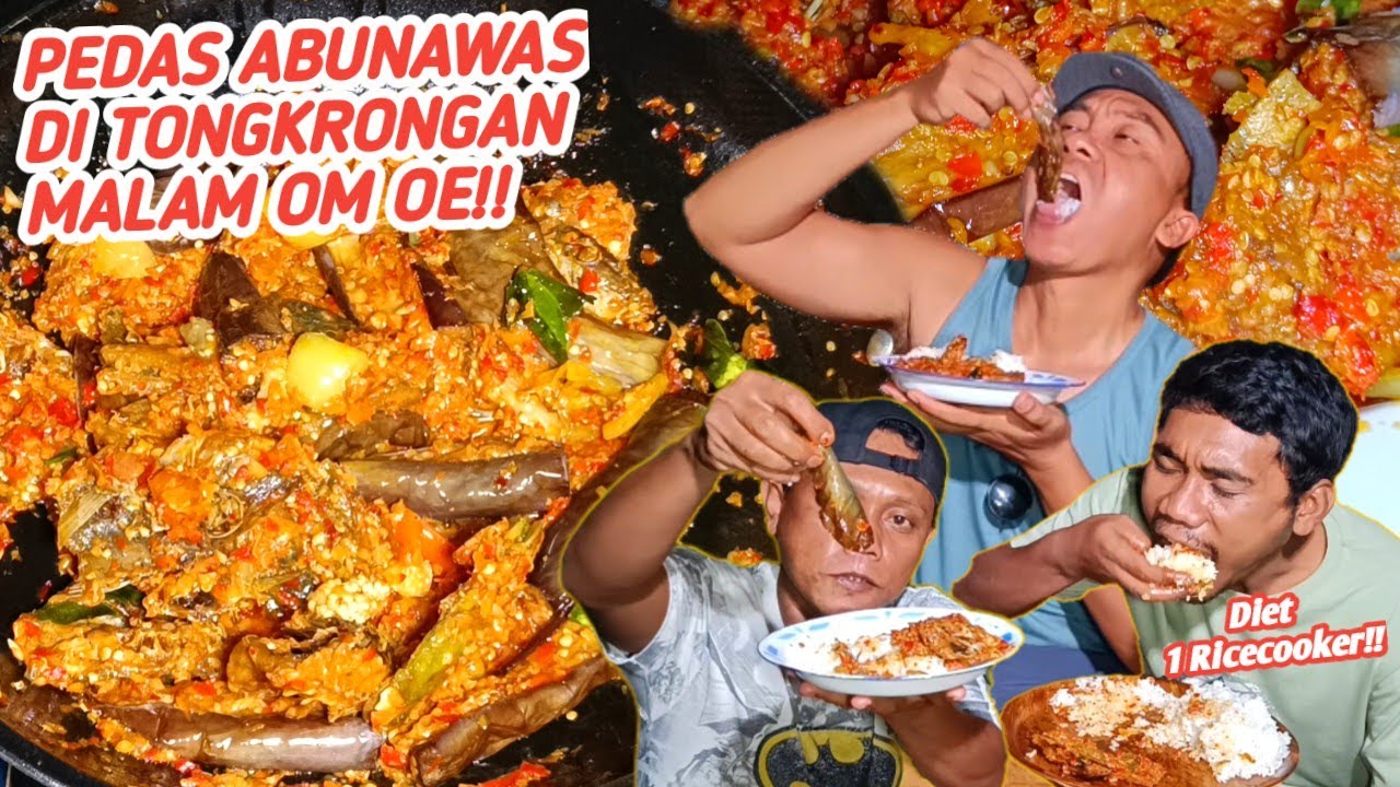 PORSI MONSTER 1 RICECOOKER NGAKUNYA DIET!MUKBANG TERONG TERASI SANTAN IKAN ASIN PEDAS!!