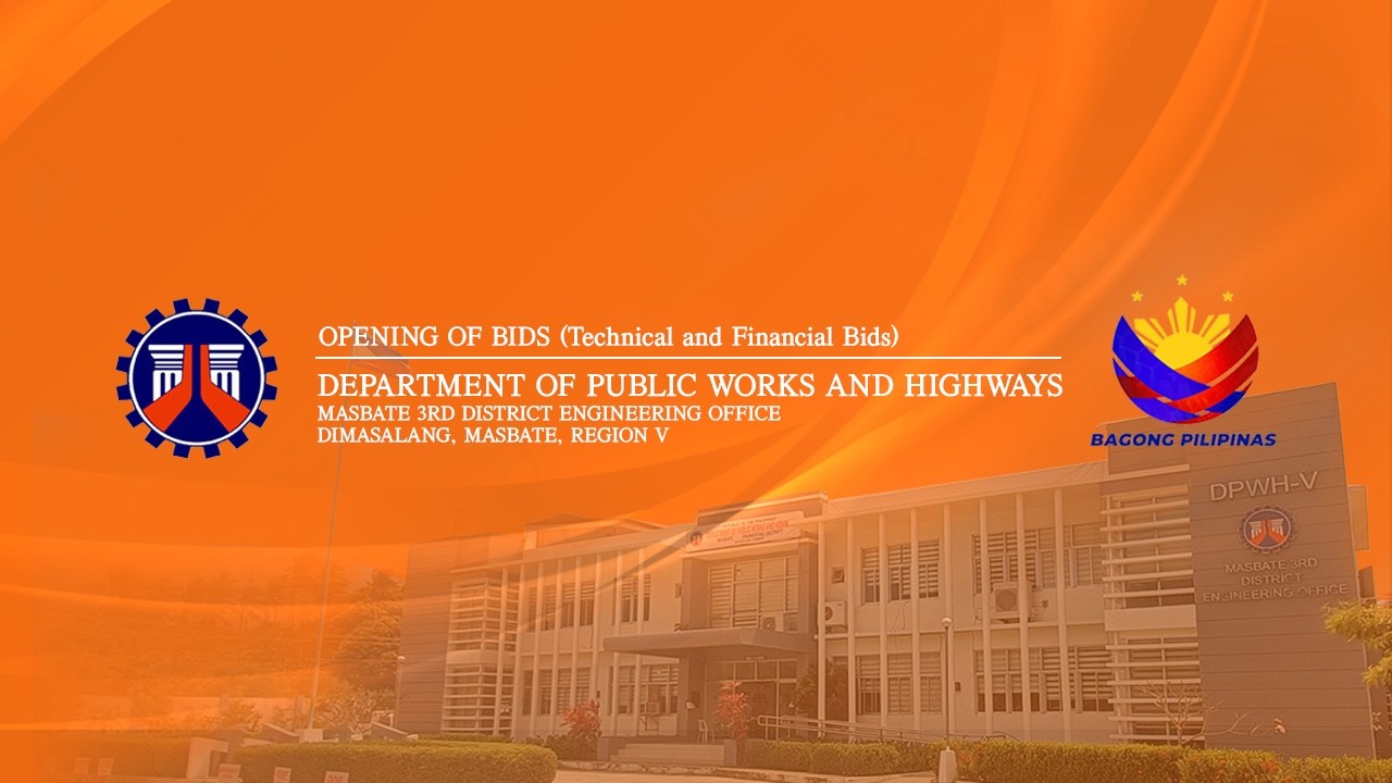 Procurement Livestream for DPWH Masbate 3rd DEO on March 17, 2026
