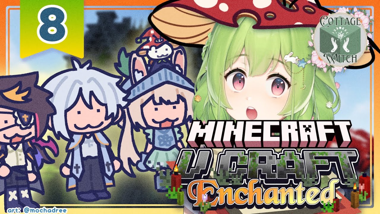 【Minecraft: #VCraftEnchanted pt.8】BOGH CASTS MAGIC!!! MAGIC PEW PEW PEW 🌷 #821