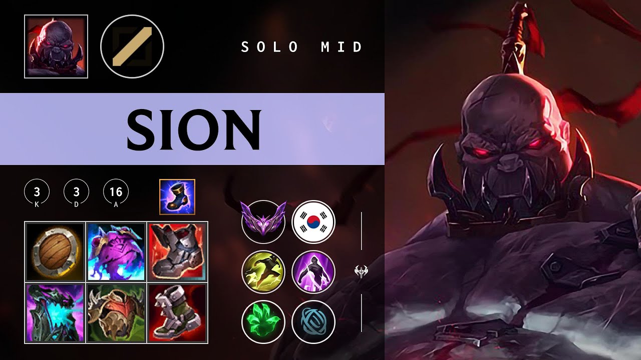 Sion Mid vs Sylas - KR Master Patch 26.01