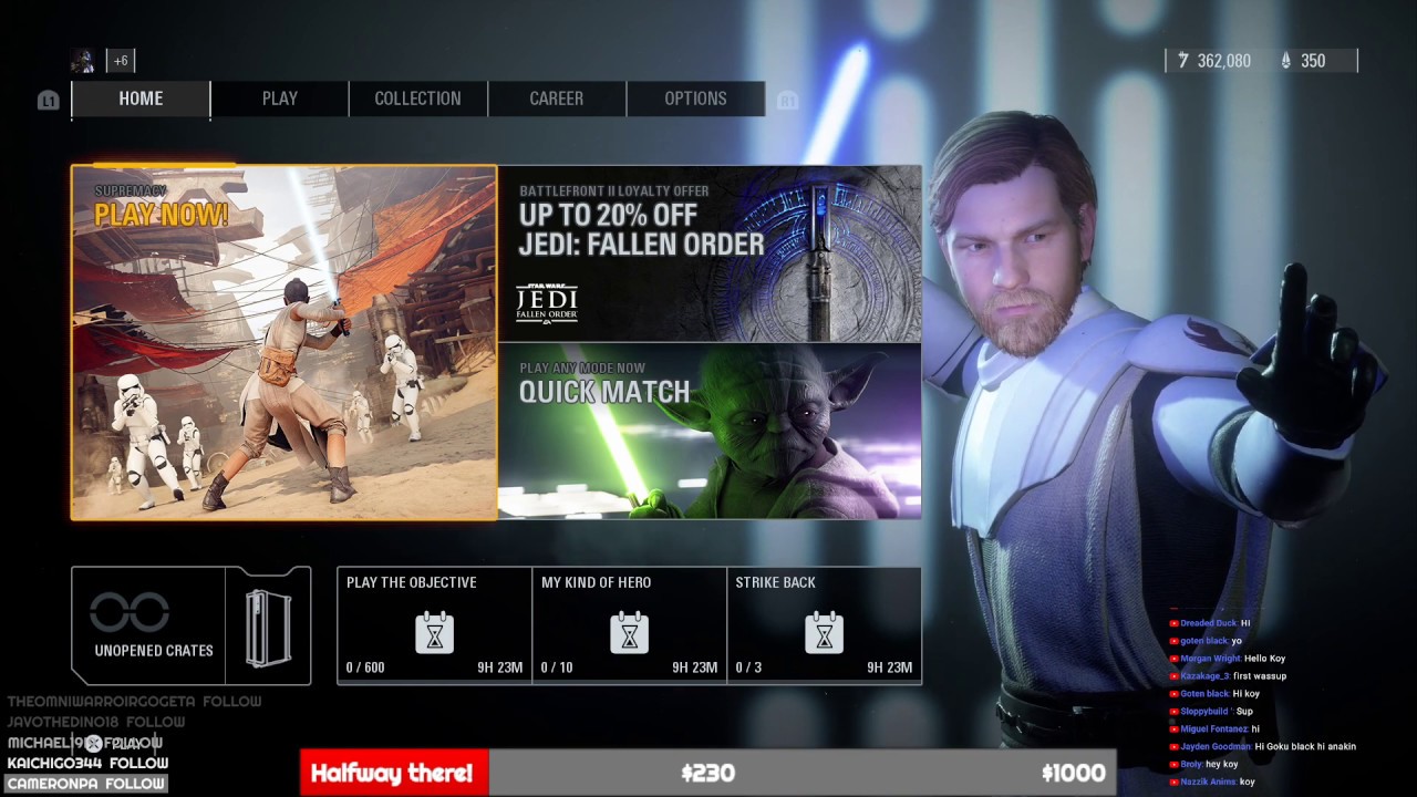 Star Wars Sunday! Koy Streams Star Wars Battlefront II!