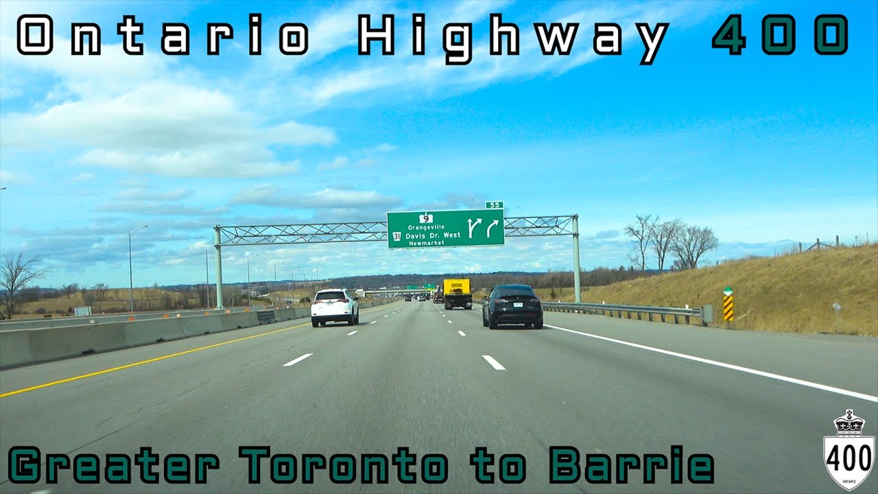 Ontario Highway 400 NB - Greater Toronto to Barrie (April 2024)