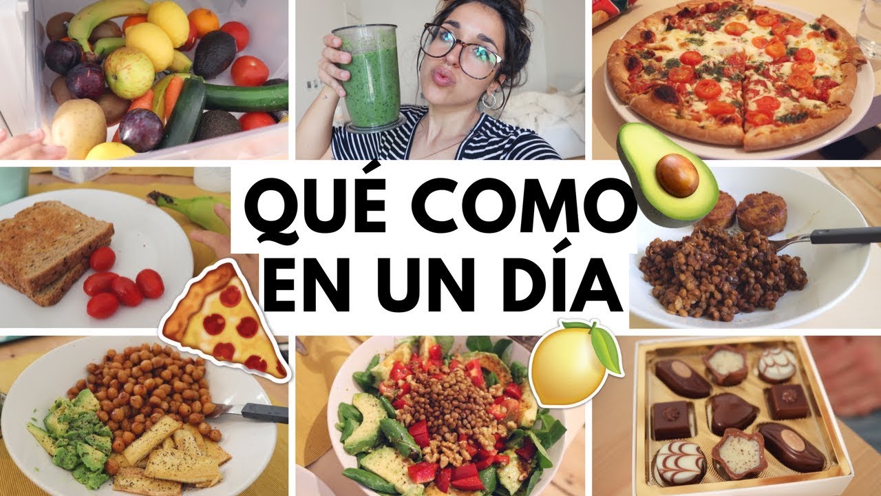 ¿QUÉ COMO EN UN DÍA? 🍕| Vegetariana 🥑