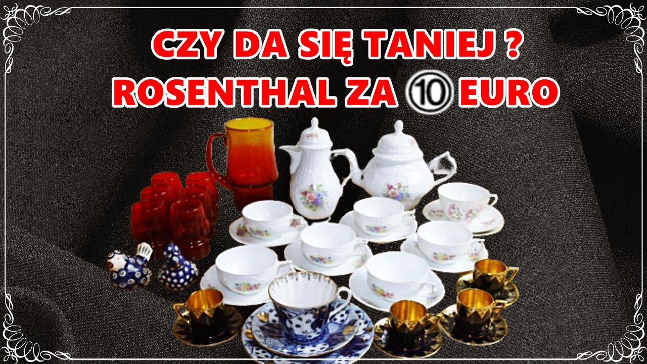 Rosenthal za 10€ , Łomonosow za 0€ #porcelana #rosenthal #pchlitarg #fleamarket #flohmarkt #antyki