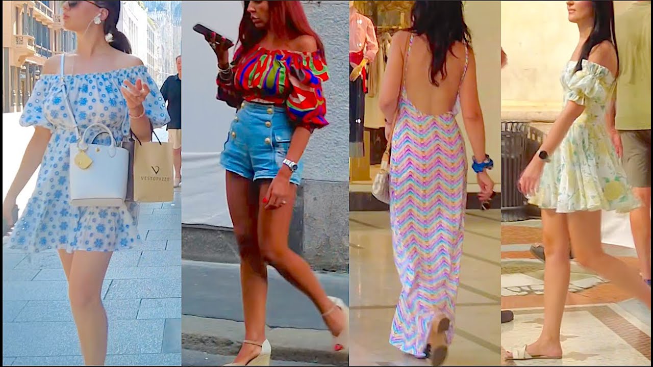 Milan&rsquo;s at 33&deg;C Hottest Summer Looks 2025! What to Wear in August Heatwave Effortless Summer Dresses