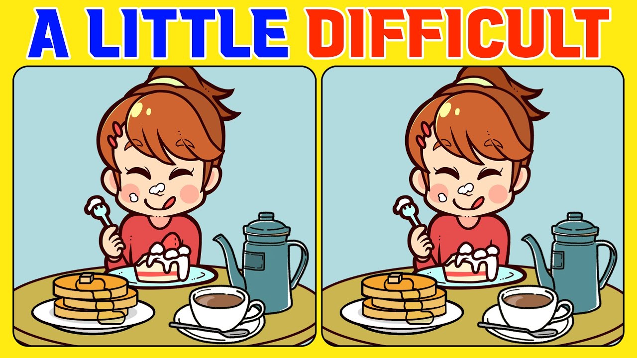🧠🧩Spot the Difference | Brain Workout 《A Little Difficult》