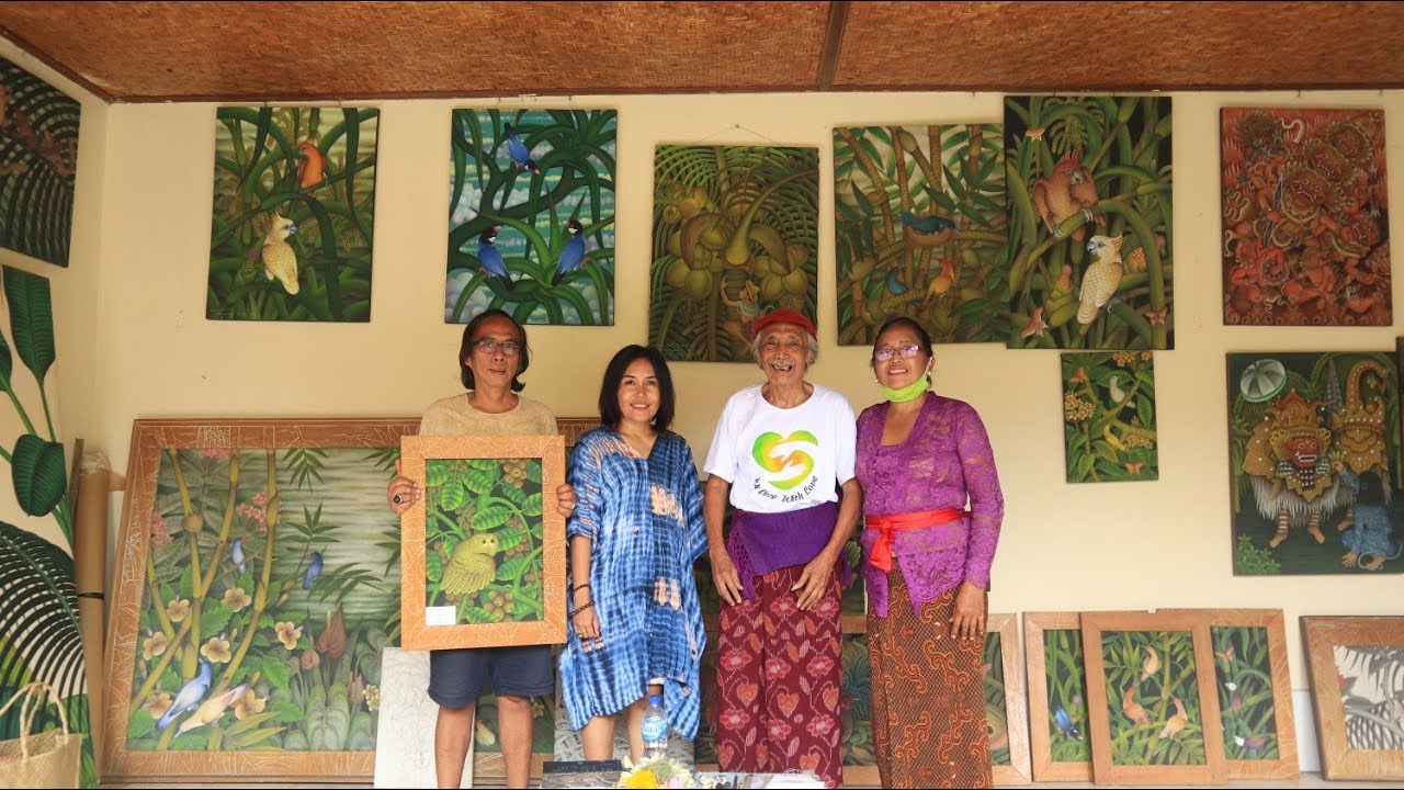 Pelopor Lukisan Tradisi Flora Fauna Pengosekan Ubud Bali