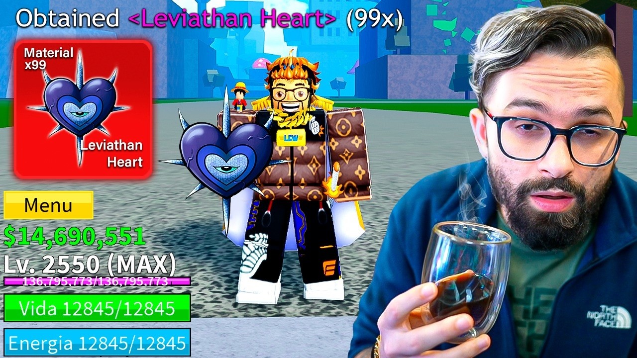 NÃO VOU PARAR ATÉ PEGAR 99 CORAÇÕES DE LEVIATHAN no BLOX FRUITS