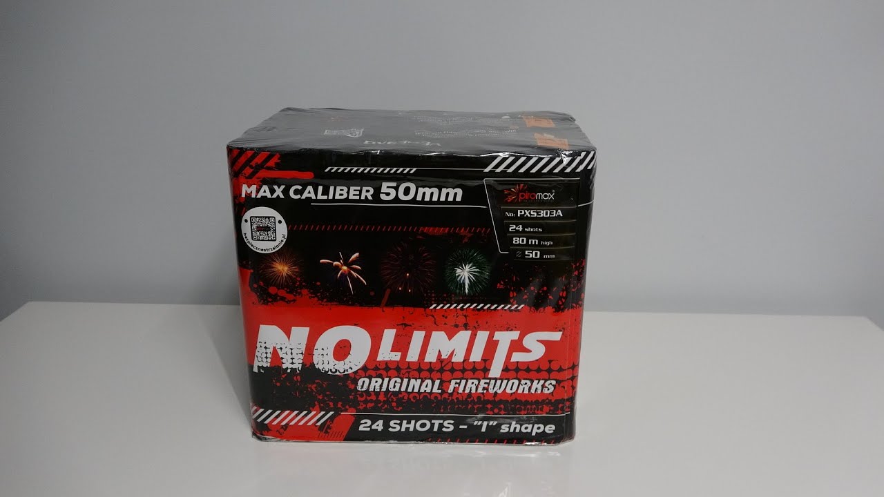 PXS303A No Limits 24 shots 50mm Piromax 2020/2021 single cakes