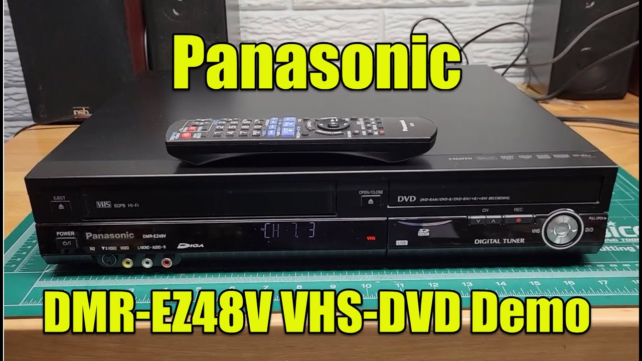 Panasonic DMR-EZ48V VHS-DVD Recorder/Player Combo Unit Demo