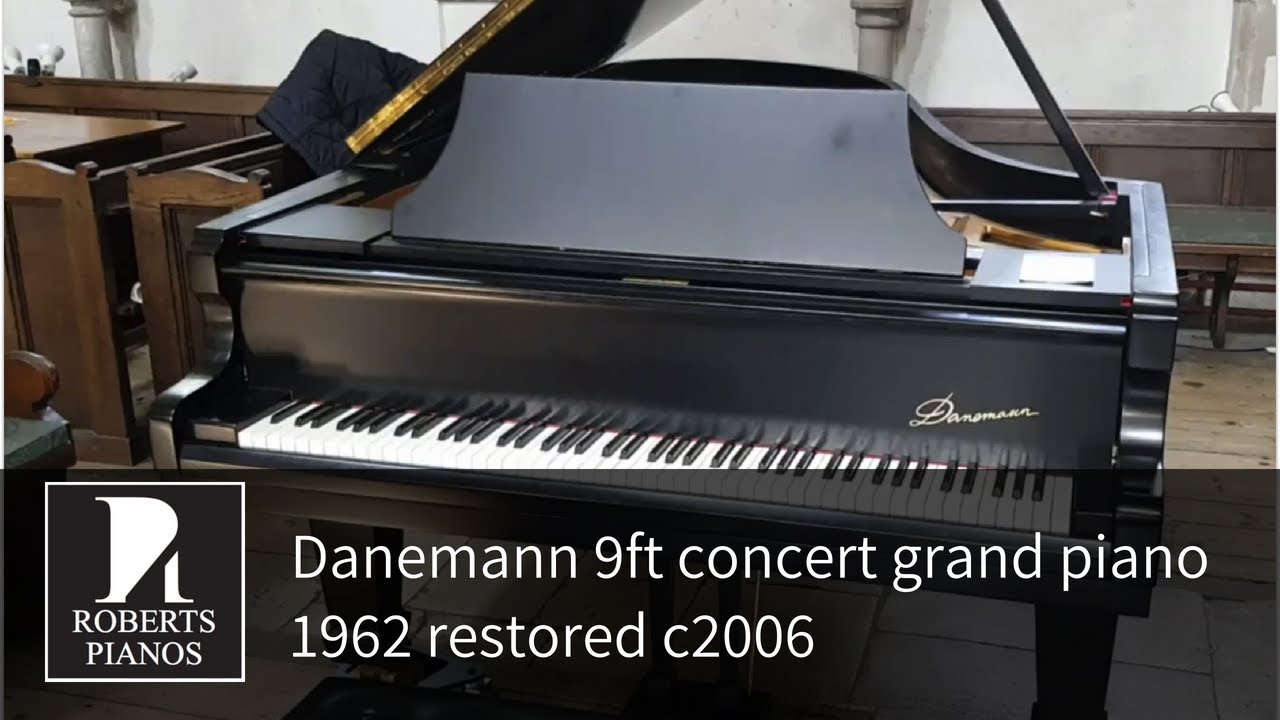 Danemann 9ft concert grand piano 1962 restored c2006