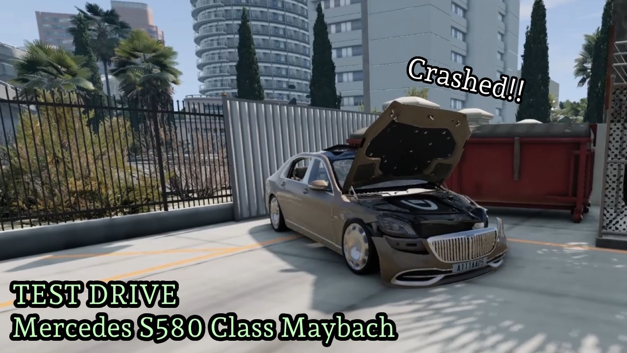 Test Drive Mercedes S680 Maybach    2 Crashes in one video!