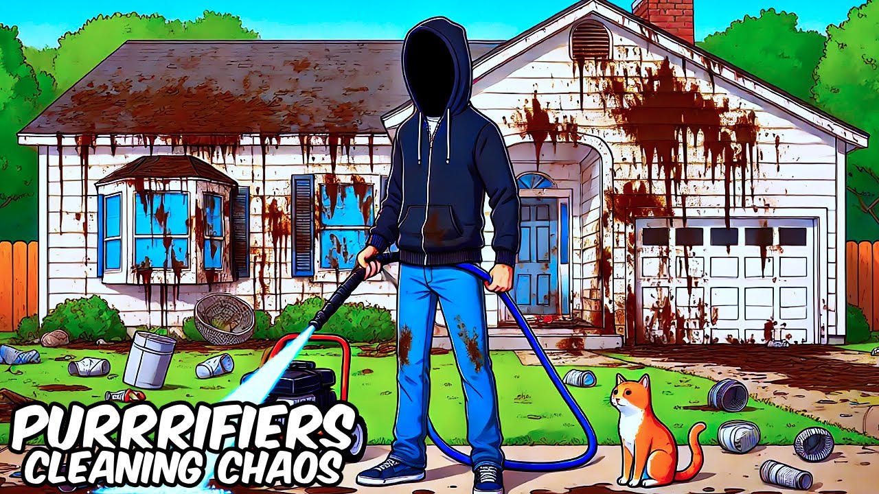 This NEW Cleaning Simulator Was WEIRD & Chaotic...