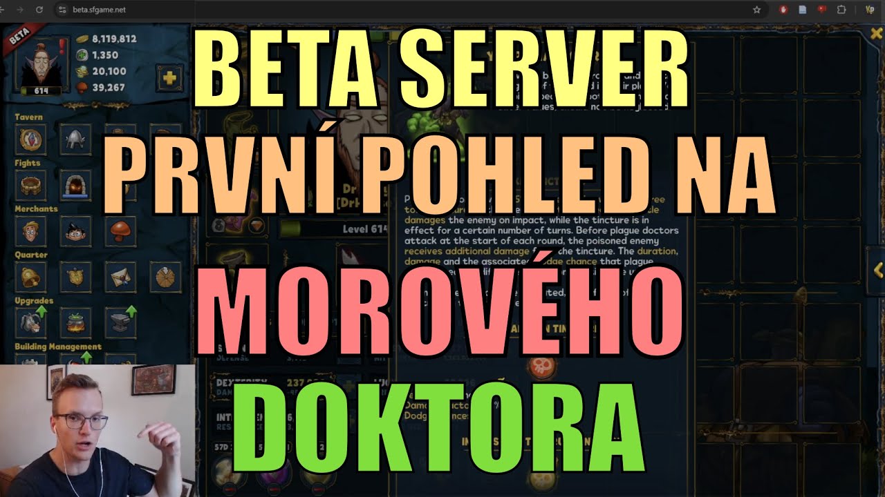Shakes & Fidget [BETA SERVER] - Prvn&iacute; POHLED na MOROV&Eacute;HO DOKTORA! Nov&aacute; CLASSA (KP/CZ/FHD)