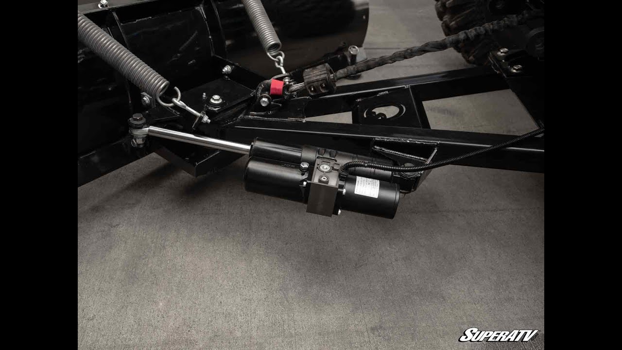 Super ATV not so SUPER! Polaris snow plow actuator. It works! #polaris #glacierplow #atv #plow