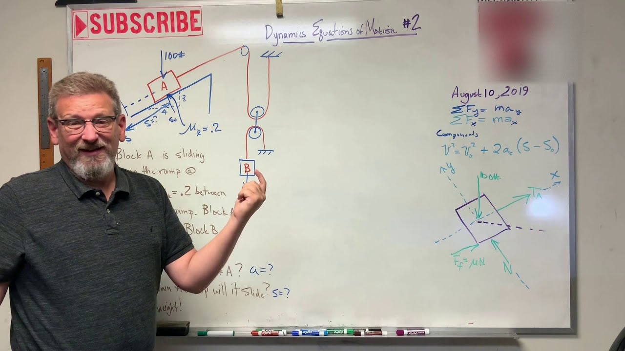 Dynamics: Lesson 18- Equations of Motion with Dependent Motion