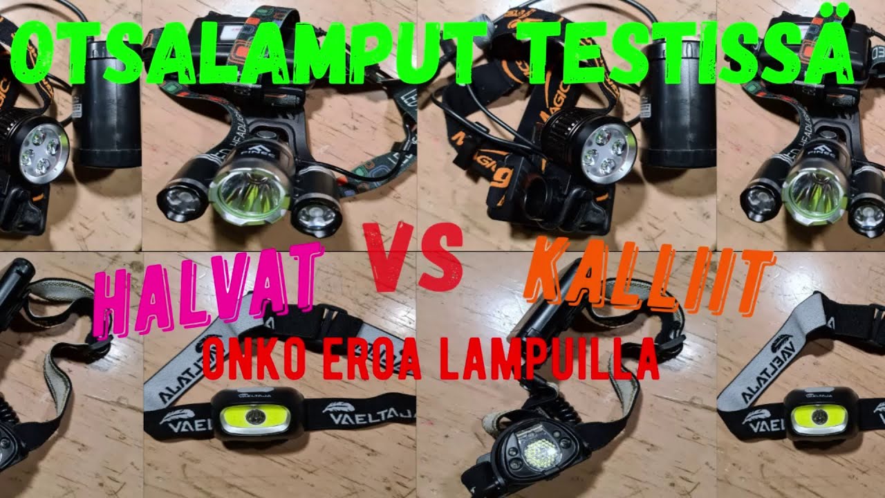 otsalamput testiss&auml; olight m15, vaeltaja xpe 3 w, led headlight ?, magicshine MJ-872