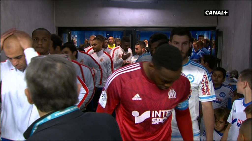 Entree des joueurs OM Monaco 10 05 2015