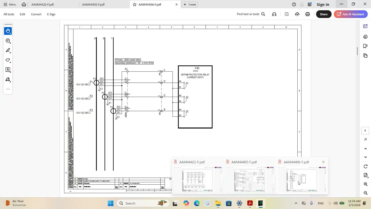 SEPAM S40 CT 7 VT SETTING اعدادات محولة الفولتية والتيار