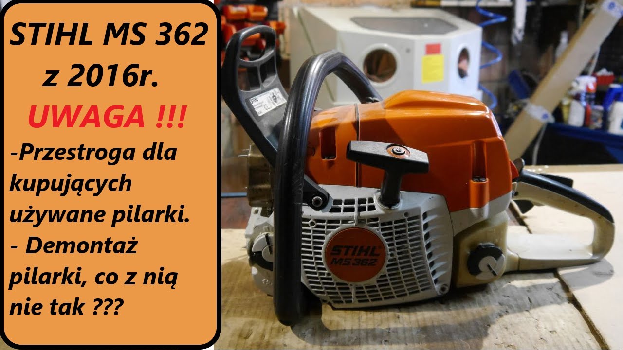 #rpgarażowo. Stihl ms 362 z 2016r. Kupiona jako używana. Miała być sprawna, a tu takie niespodzianki