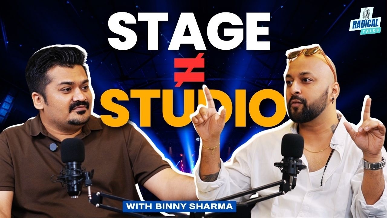 Stage vs Studio: Connection vs Perfection | @binnysharmamusic  on Live Performance